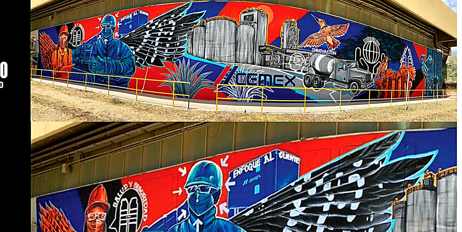 Mural exterior CEMEX &mdash; Hermosillo